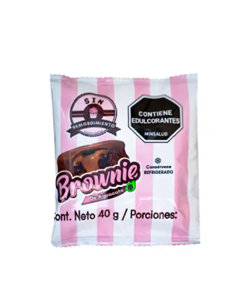 Brownie Aguacate Sin Remordimiento 40 Gr