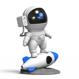 Lámpara Proyector Astronauta Con Cohete – Luz Nocturna Y Decoración Espacial