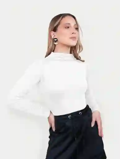 Body Para Mujer Cuello Medio Cleo Blanco S
