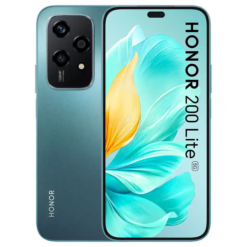 Celular Honor 200 Lite 5g 256gb 8ram 108mpx Cyan