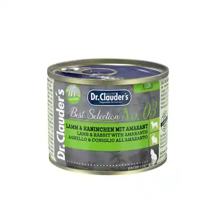 Dr Clauders Mn Cat Lata Cordero Y Conejo 200gr