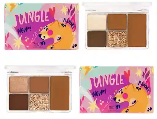 Paleta De Sombra Y Brozer Jungle Trendy