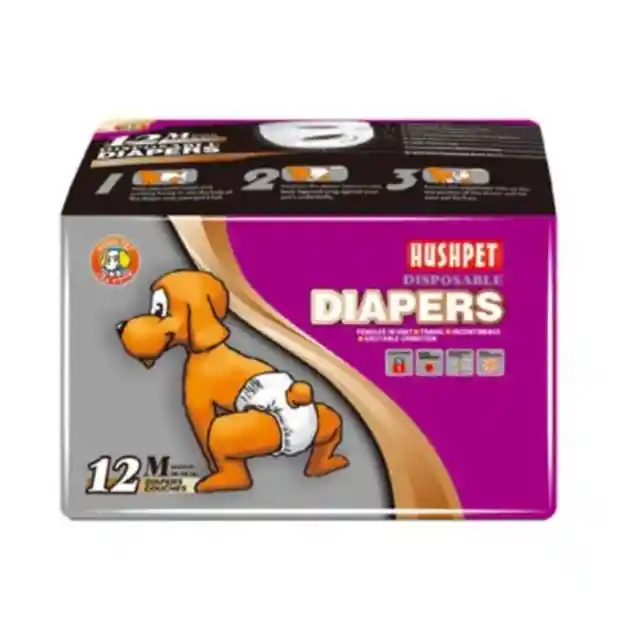 Pañales Para Perros M 7 A 16 Kg Paca 12 Uds Pañales Para Mascotas Tapetes Absorbentes