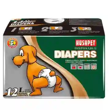 Pañales Para Perros L 16 A 25 Kg Paca 12 Uds Pañales Para Mascotas Tapetes Absorbentes