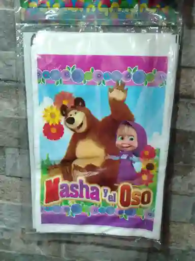 Bolsa Temática De Masha Y El Oso X12