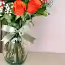 Florero De Rosas - Salmon