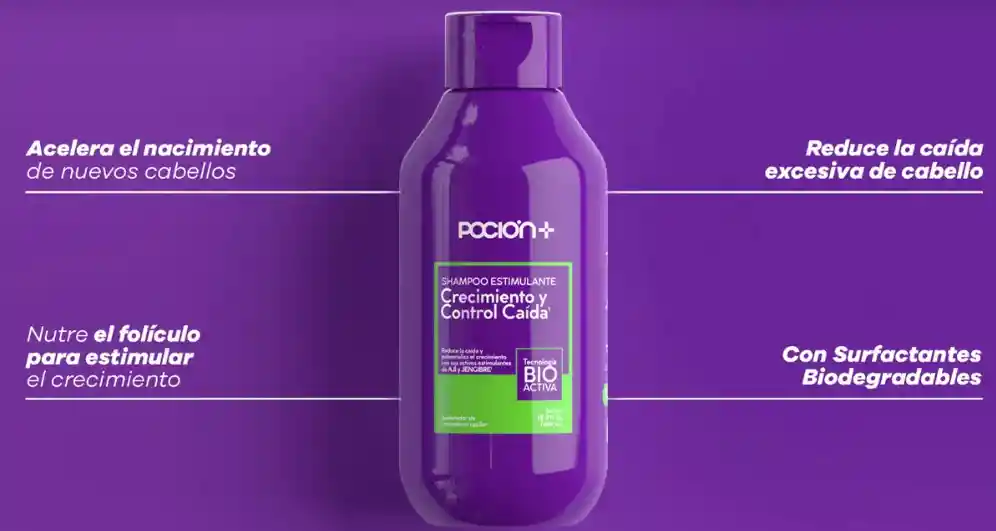 Shampoo Crecimiento Y Control Caída Y Tratamiento La Poción