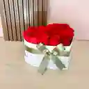 Caja Corazón Con Rosas Rojas