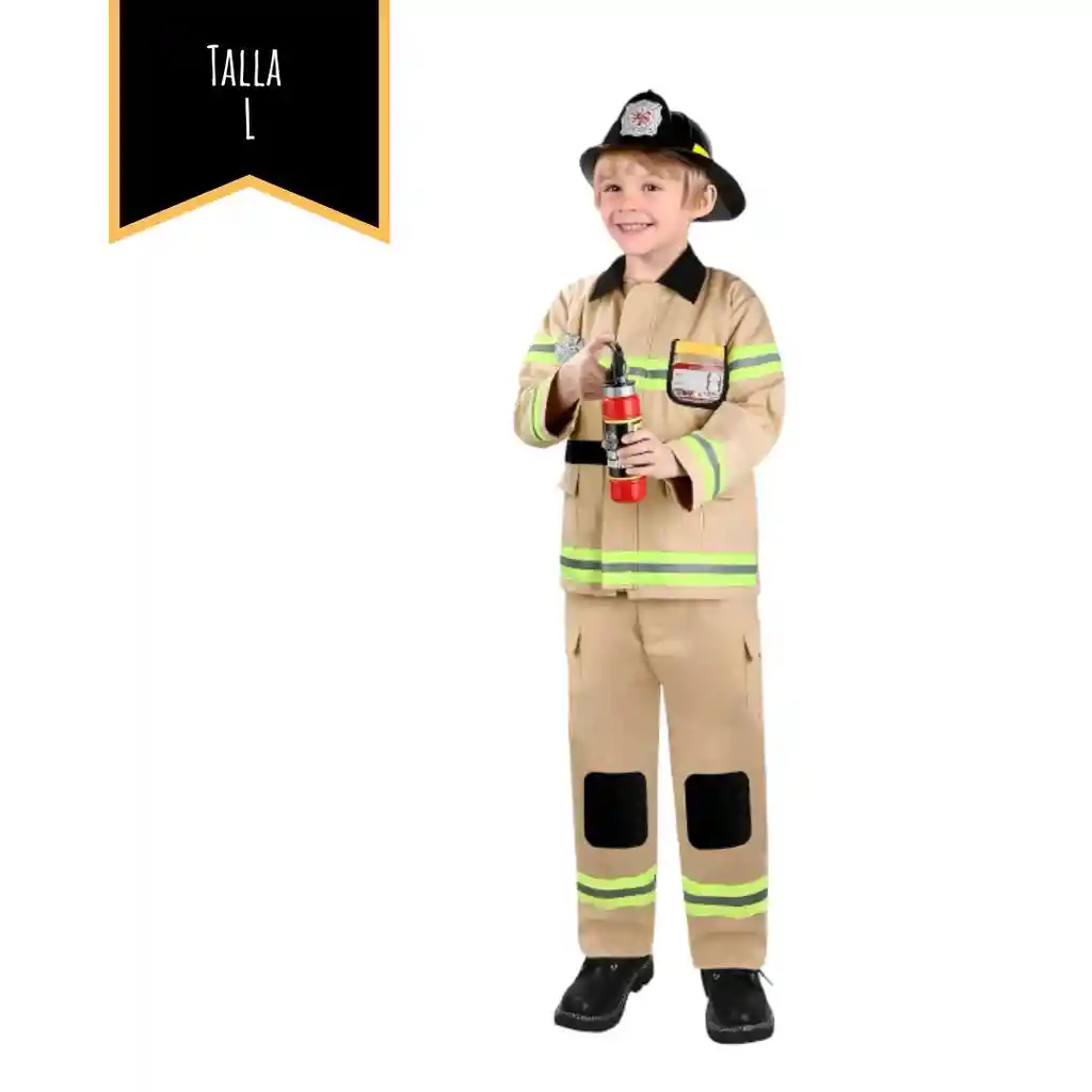 Disfraz Halloween Bombero Talla L