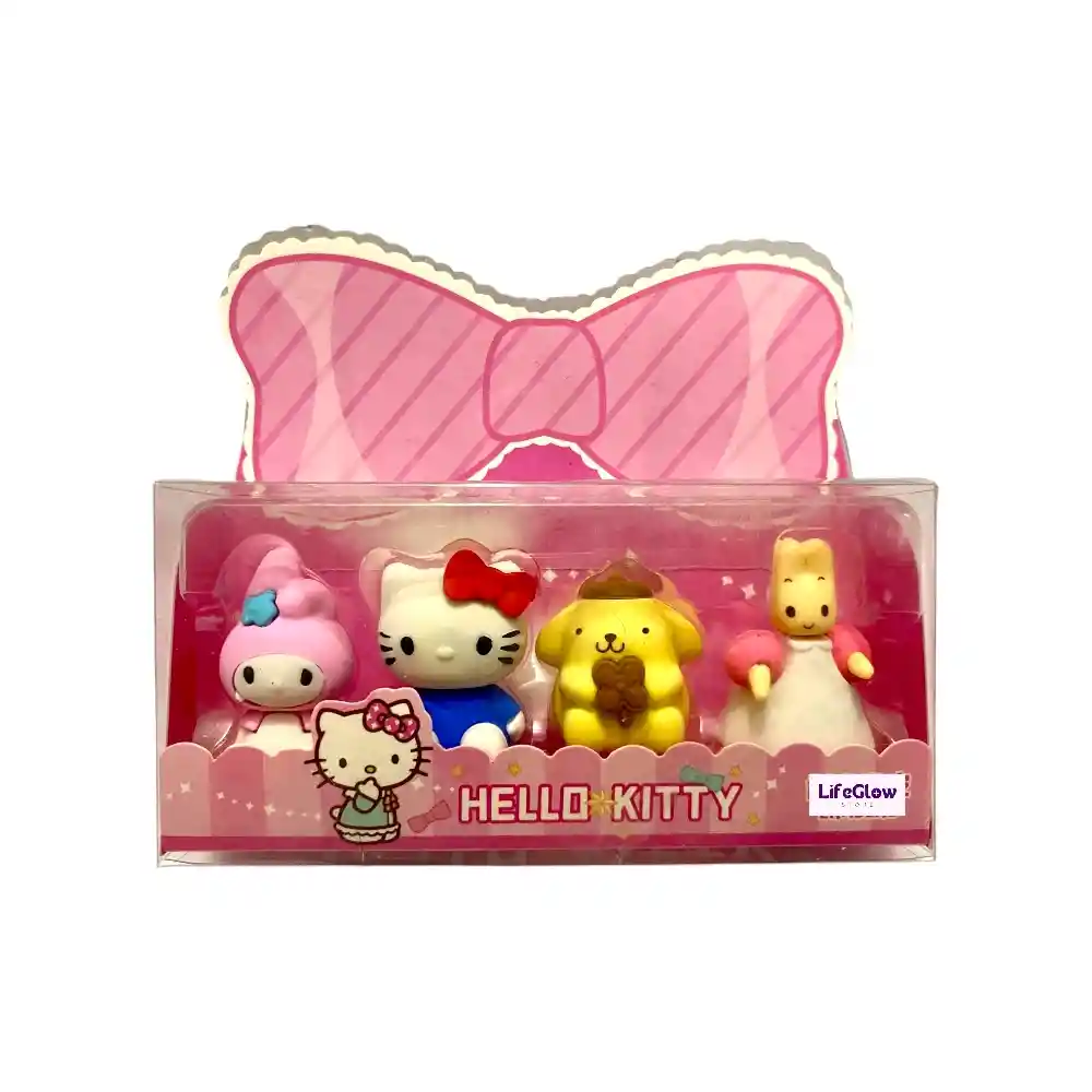 Set X 4 Borradores Kawaii Sanrio