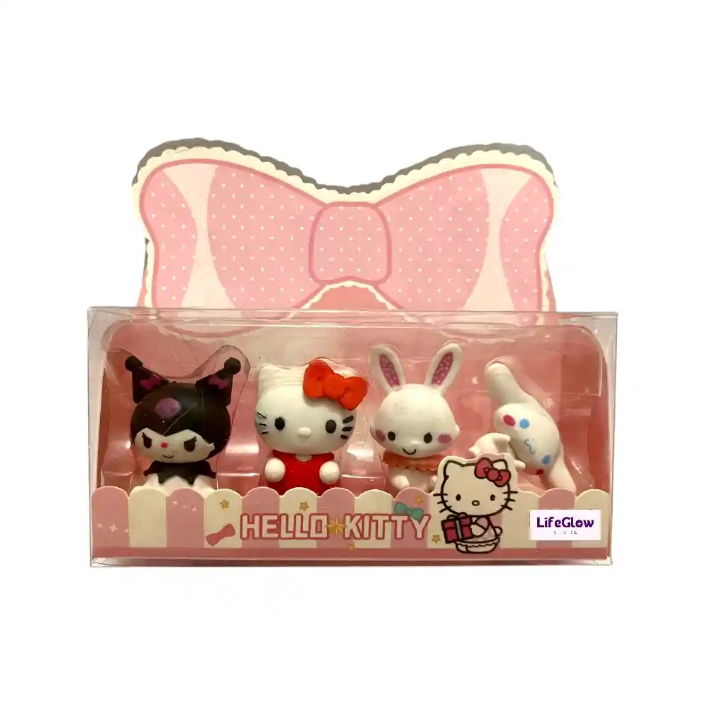 Set X 4 Borradores Kawaii Sanrio