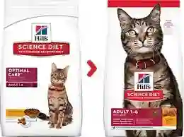 Hills Feline Adulto Optimal Care X 4 Libras