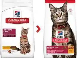 Hills Feline Adulto Optimal Care X 4 Libras