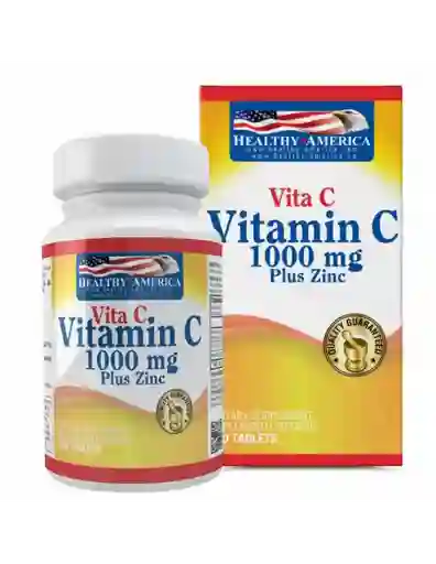 Vitamina C + Zinc X100 (healty America)