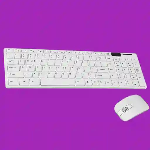 Combo Teclado Y Mouse K06 Inalambrico Ultra Fino + Forro Protector