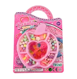 Set Kit Para Hacer Pulseras Brazaletes Pedreria Manzana Niña