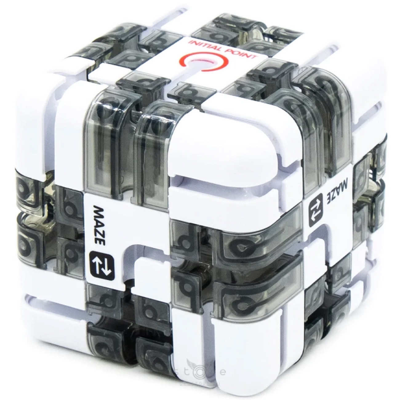 Cubo Laberinto 3D Grande – Rompecabezas Giratorio De 8.5 Cm Con Bola, Para Desarrollar La Concentración Y La Coordinación En Niños Y Adultos