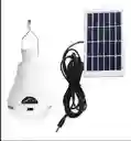 Lampara Ampolleta Led 10w + Panel Solar Camping Portátil