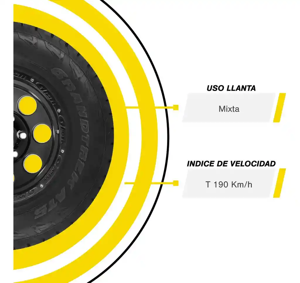 Llanta Dunlop Grandtrek At5 275/55 R20 113t