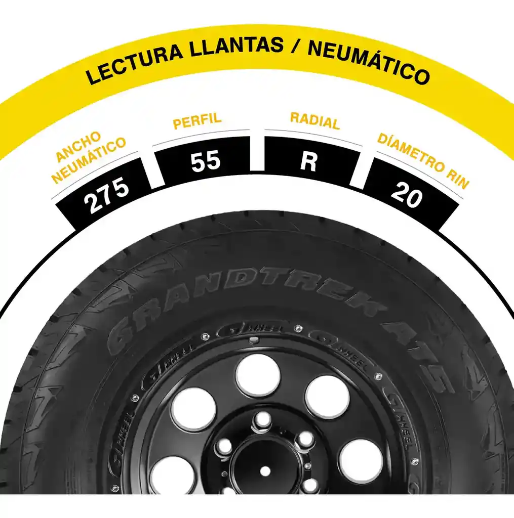 Llanta Dunlop Grandtrek At5 275/55 R20 113t