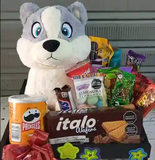 Ancheta Con Perro 35cm Con Dulces