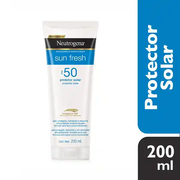 Protector Solar Crema Neutrogena Sun Fresh Fps50 200ml