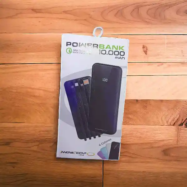 Power Bank 10.000mah Con Cables Integrados