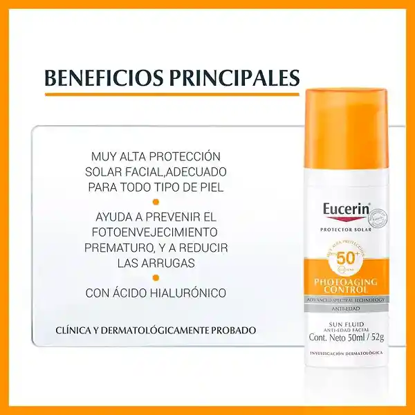 Protector Solar Eucerin Antiedad Fps50 50ml