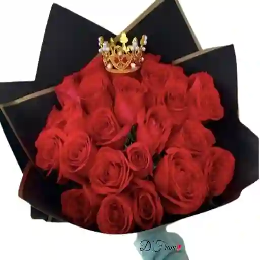 Bouquet Rosas Rojas Princesa