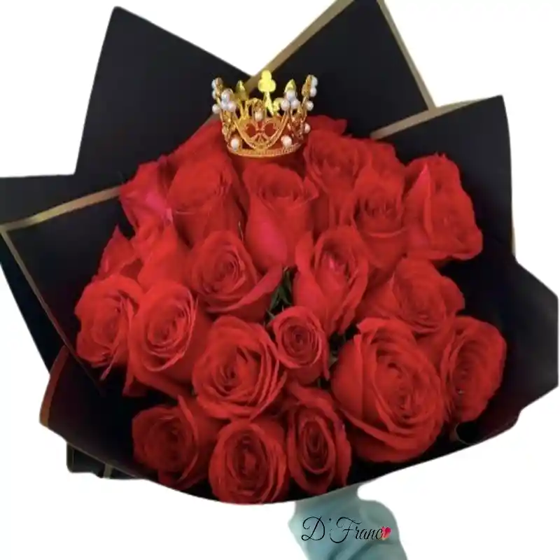 Bouquet Rosas Rojas Princesa