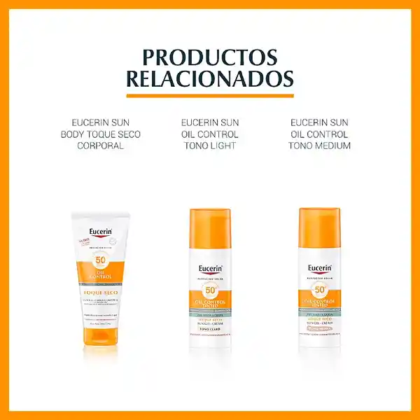 Protector Solar Eucerin Oil Control Toque Seco Fps50 Pieles Grasas