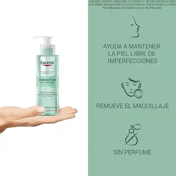 Gel Limpiador Facial Eucerin Dermopure 400ml