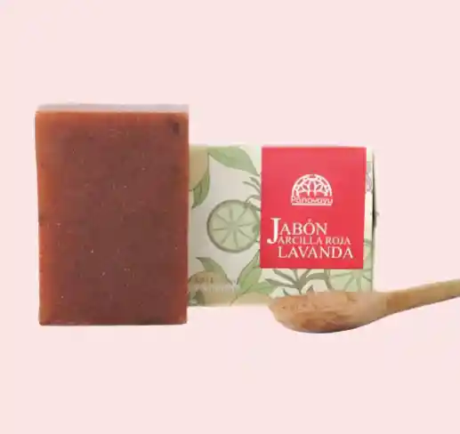 Jabones Faciales Y Corporales - Arcilla Roja Y Lavanda