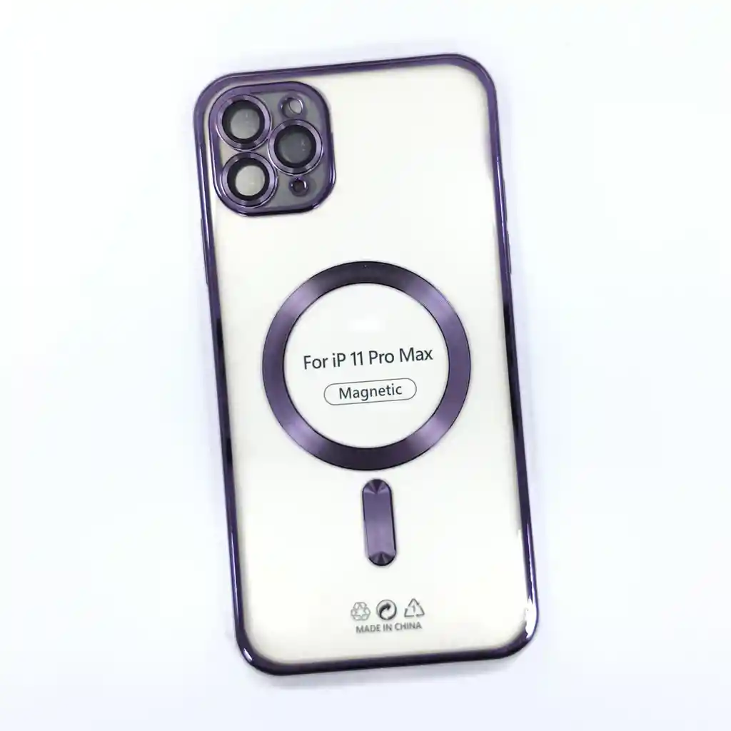 Estuche Iphone 11 Promax Electroplated Morado