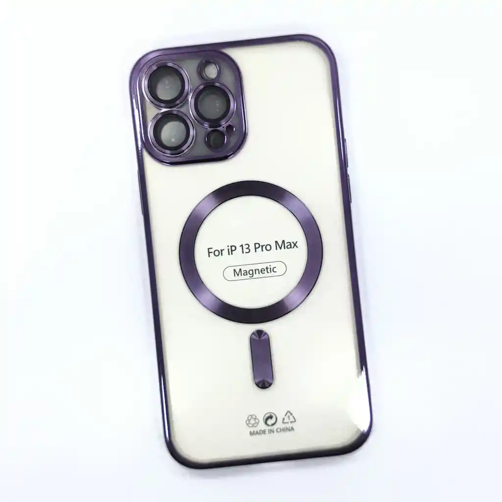 Estuche Iphone 13 Promax Electroplated Morado