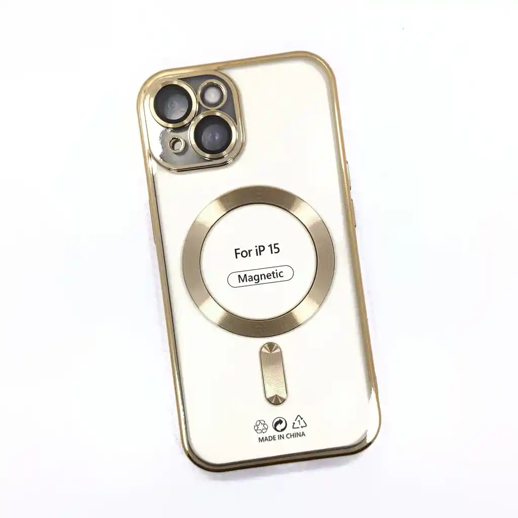 Estuche Iphone 14 Electroplated Dorado