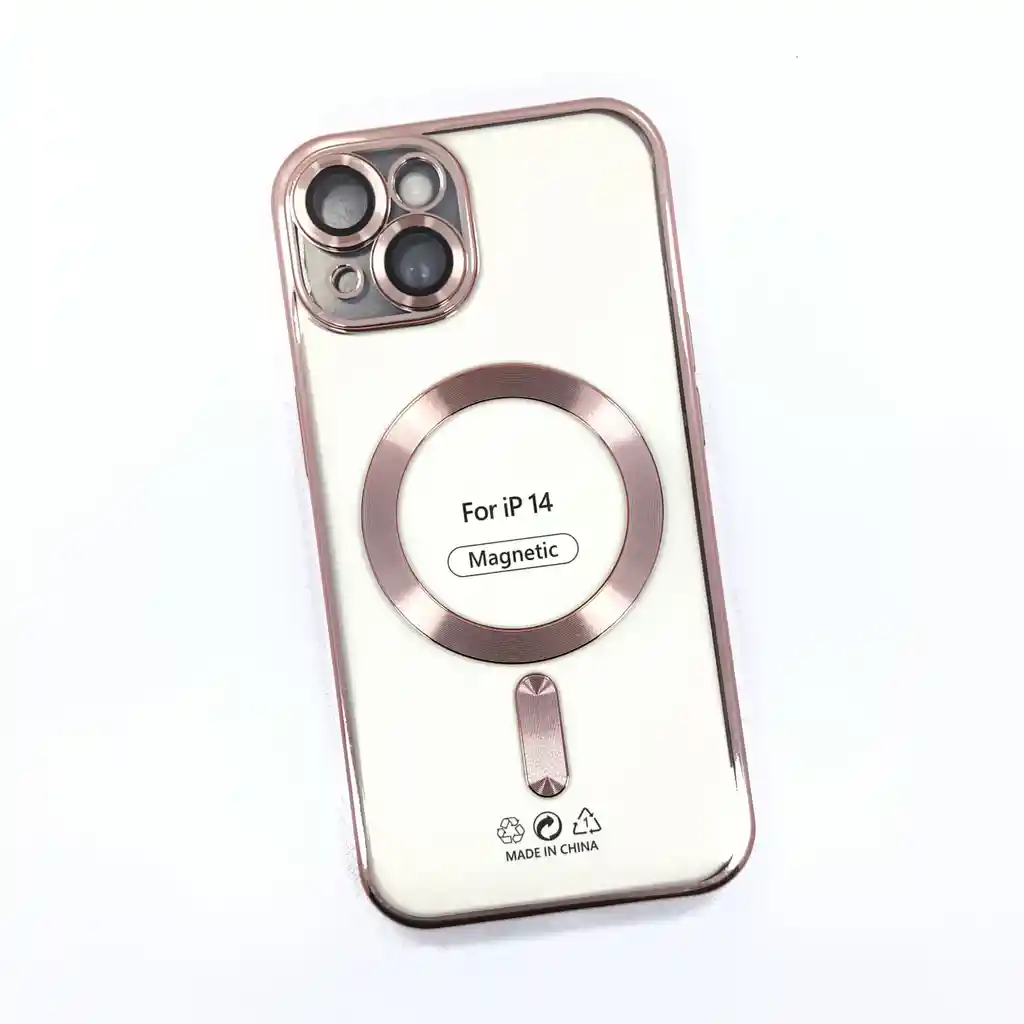 Estuche Iphone 14 Electroplated Oro Rosa