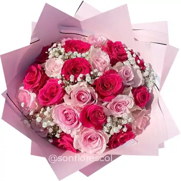 Ramo Rosas Lady Pink