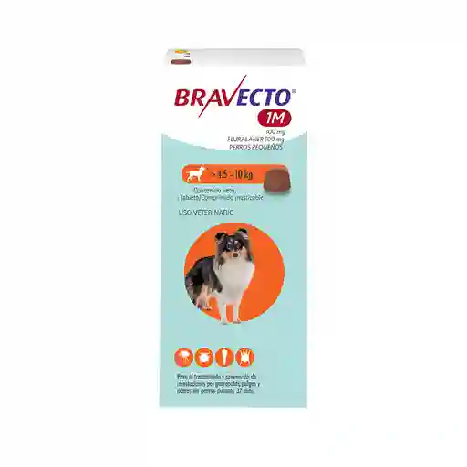 Bravecto 37 Días (perros De 4,5 A 10 Kg) Antipulgas Y Garrapatas