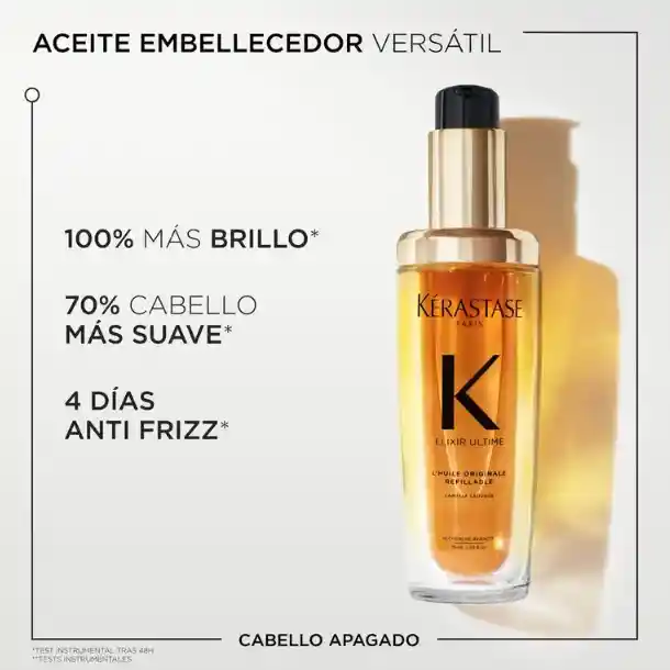 Aceite Termo Protector Kérastase Elixir Ultime L’huile Brillo Intenso – Recargable 75ml