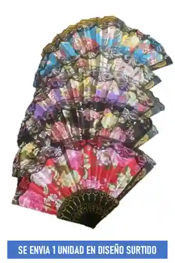 Abanico Plegable De Mano Accesorio Para Disfraz Halloween Hora Loca Carnaval