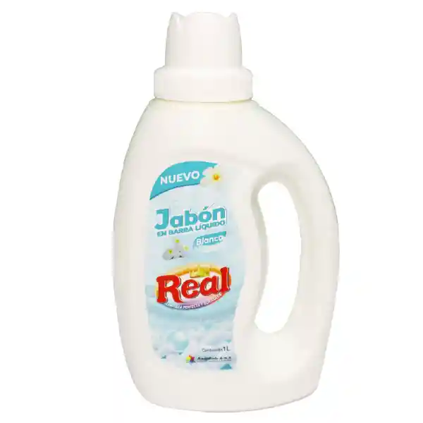 Jabón En Barra Líquido Eco Real Blanco X 1l