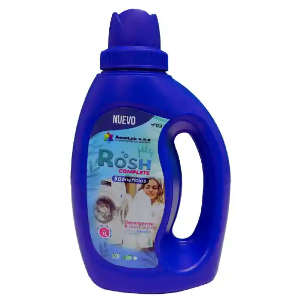 Detergente Líquido Suavizante Rosh Complete Para Ropa X 1l