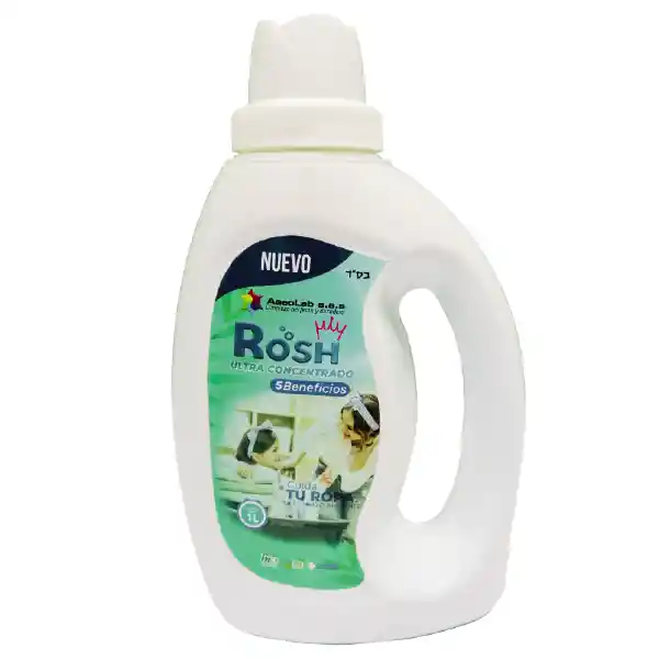 Detergente Líquido Suavizante Rosh Ultra Para Ropa X 1.l