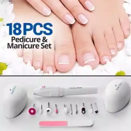 Kit Pedicure Manicure 18 Piezas Pedimate Elimina Callos