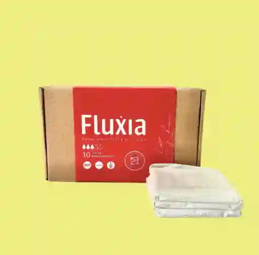 Kit 10 Toallas Higiénicas Biodegradables - Fluxia