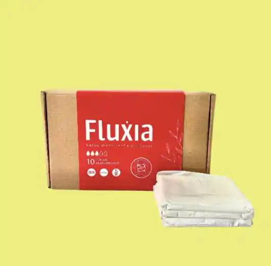 Kit 10 Toallas Higiénicas Biodegradables - Fluxia