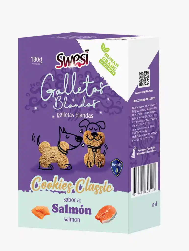 Swesi Galletas Classic Perros Salmon X 180gr