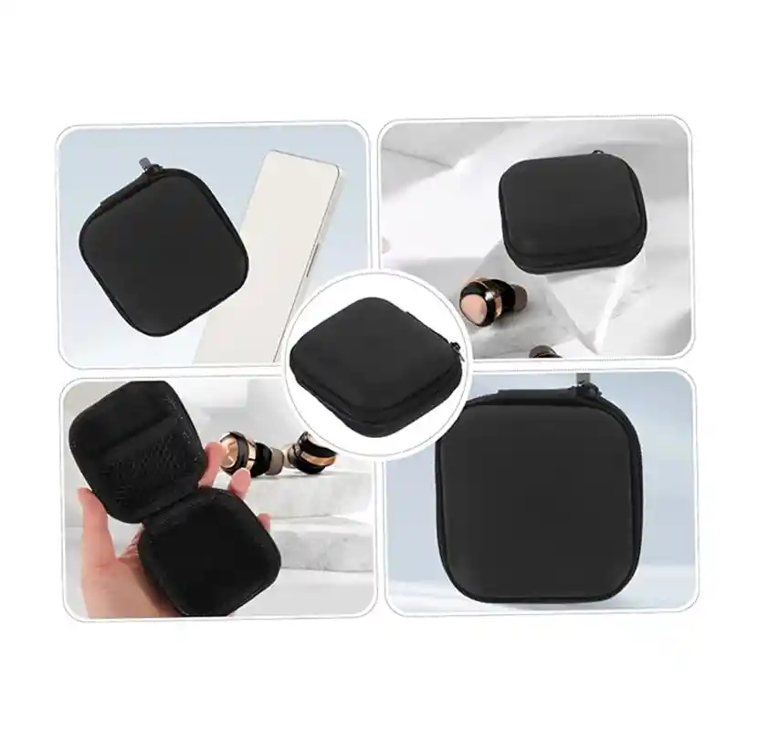 Estuche Liso Para Audífonos Inalámbricos In-ear Negro