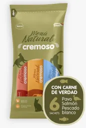 Menu Natural Cremoso Gato X 6unidades